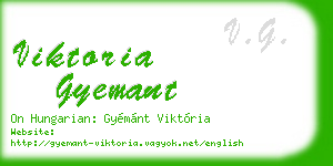viktoria gyemant business card